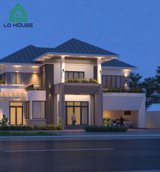 THIẾT KẾ BIỆT THỰ ANH TRUNG - THỦ DẦU MỘT, BÌNH DƯƠNG